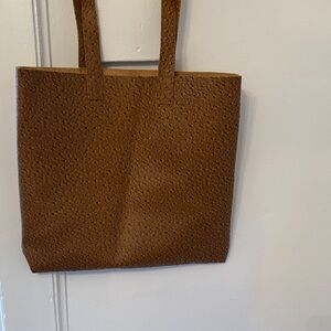 Elegant Vegan Brown Tote Bag